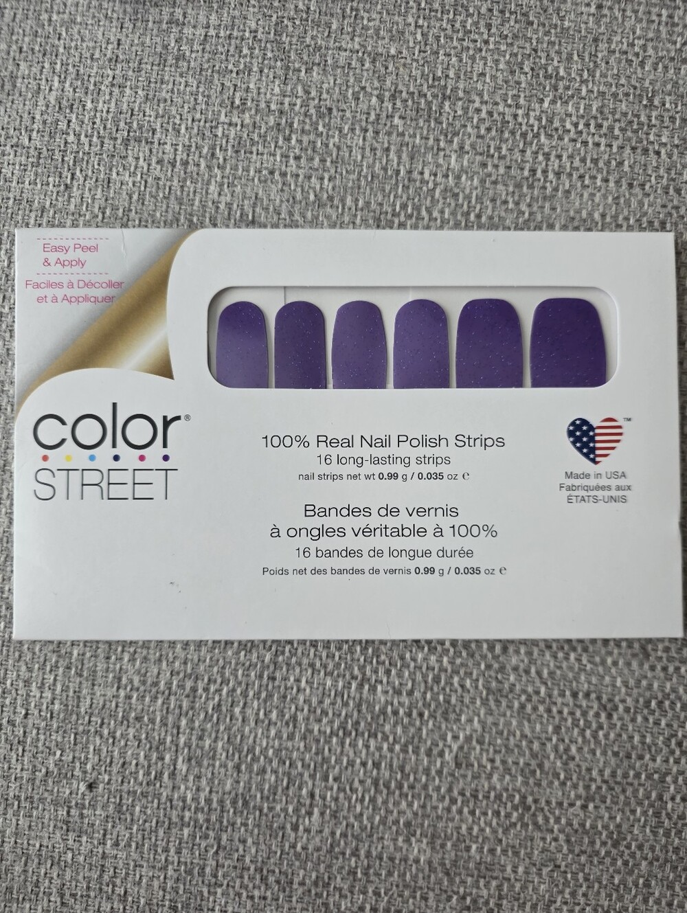 Color Street  Nail Polish Strips 1 Wild GRAPE